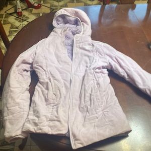 Purple north face jacket